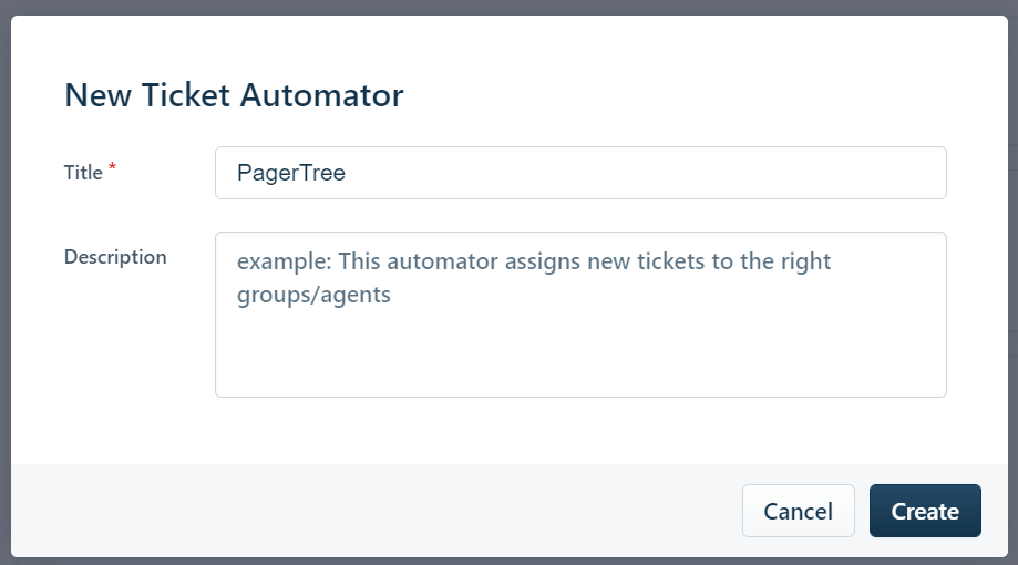 Freshservice PagerTree Automator